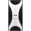 XION  Black/Silver Gaming Case (Blue LED) - No PSU QuickFind: 1104