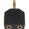 Newlink Stereo Jack Splitter 3.5mm Stereo Jack Plug Splitter 1x Male / 2x Stereo Female <br>QuickFind: 1500