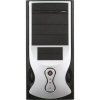Casecom KL-787 Silver/Black Gaming Case - With 400W 20+4pin 1xSATA PSU QuickFind: 2487
