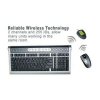 A4Tech  Black/Silver Wireless Multimedia Keyboard & Wireless Scroll Mouse Bundle - PS/2 Connection - Retail Boxed QuickFind: 2971