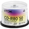 TDK  52x 700MB 80Min White Printable CDR <br>QuickFind: 4105
