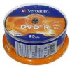 Verbatim  16x 4.7Gb 120Min Full Face White Printable DVD-R <br>QuickFind: 6314