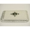 Apple iPhone 3G / 3GS Hard Back Bling Cover - Frosted with Black Diamonte Stones <br>QuickFind: 6473