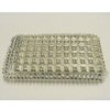 Apple iPhone 3G / 3GS Hard Back Bling Cover - Silver with Diamontes and Studs QuickFind: 6476