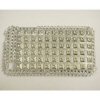 Apple iPhone 3G / 3GS Hard Back Bling Cover - Silver with Diamontes and Studs QuickFind: 6476