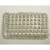 Apple iPhone 3G / 3GS Hard Back Bling Cover - Silver with Diamontes and Studs <br>QuickFind: 6476