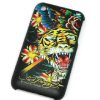 Ed Hardy iPhone 3G / 3GS Hard Back Cover - Black Tiger <br>QuickFind: 6482