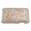 Apple iPod Touch G2/G3 Crystal Bling Diamante Back Cover [ PINK AND SILVER ] <br>QuickFind: 6568