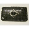 Apple iPhone 3G / 3GS Hard Back Bling Cover - Black with Diamonte Stones v2 <br>QuickFind: 6613
