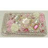 Apple iPhone 3G / 3GS Hard Back Bling Diamante Cover [ PINK WITH FLOWERS ] QuickFind: 6614