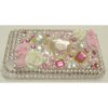 Apple iPhone 3G / 3GS Hard Back Bling Diamante Cover [ PINK WITH FLOWERS ] QuickFind: 6614