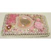 Apple iPod Touch G2/G3 Crystal Bling Diamante Back Cover [ PINK WITH FLOWERS AND BOW ] QuickFind: 6618