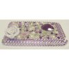 Apple iPod Touch G2/G3 Crystal Bling Diamante Back Cover [ PURPLE WITH FLOWERS ] QuickFind: 6619