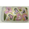 Apple iPhone 3G Hard Back Cover Bling Case with MultiColoured Diamante Hearts <br>QuickFind: 6669