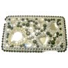 Apple iPod Touch G2/G3 Crystal Bling Diamante Back Cover [ BLACK & WHITE HEARTS ] <br>QuickFind: 6740