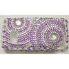 Nokia 5230 / 5800 XpressMusic Crystal Bling Cover [ PURPLE SPIRALS ] <br>QuickFind: 6818