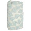 Apple iPhone 3G / 3GS Hard Back Bling Cover - Blue Hearts Glittered <br>QuickFind: 6869
