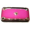 Apple iPhone 3G / 3GS Hard Back Cover - Chrome / Shocking Pink <br>QuickFind: 6872