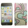 Apple iPhone 4G Hard Back Bling Cover - [ HEARTS ] <br>QuickFind: 6910