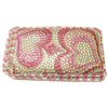 Apple iPhone 3G Hard Back Cover Bling Case with Heart Diamantes [ PINK ] <br>QuickFind: 6944