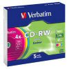 Verbatim  4x 700MB 80Min CDRW ColourDisc <br>QuickFind: 6945