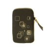 Xpert Systems  Soft Touch Slip Pouch Case [ BLACK WITH SQUARE PRINT ] <br>QuickFind: 6991