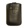 Xpert Systems  Leather Look Slip Pouch Case with Securing Top Strap [ BLACK ] <br>QuickFind: 6992