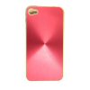 Apple iPhone 4G Hard Back Cover - Textured Aluminium Back [ PINK ] <br>QuickFind: 7101