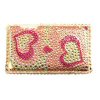 Apple iPod Touch G4 Crystal Bling Diamante Back Cover [ LARGE PINK LOVE HEARTS ] <br>QuickFind: 7174