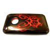 Apple iPhone 3G / 3GS Hard Back Cover [ BLACK WITH RED GRAPHIC ] <br>QuickFind: 7248