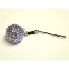 Xpert Systems  Mobile Phone Charm [ PURPLE DIAMANTE BLING BALL ] <br>QuickFind: 7325