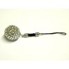 Xpert Systems  Mobile Phone Charm [ SILVER DIAMANTE BLING BALL ] <br>QuickFind: 7326