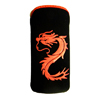 Xpert Systems  Soft Touch Slip Pouch Case [ BLACK WITH RED DRAGON ] <br>QuickFind: 7376