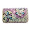 Blackberry 9700 Bold Crystal Bling Diamante Cover [ SILVER AND PURPLE WITH FLOWERS ] <br>QuickFind: 7379