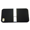 Apple iPhone 4G Hard Back Cover - Soft Touch [ BLACK WITH FLIP OUT DESK STAND ] <br>QuickFind: 7380