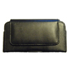 Samsung i9000 Galaxy S Leather Horizontal Belt Flip Open Case [ BLACK ] <br>QuickFind: 7385