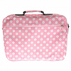 Xpert Systems 15.4 Inch Large Polka Dot Laptop Bag - [ BABY PINK ] QuickFind: 7414