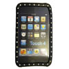 Apple iPod Touch 4G Silicone Case With Diamantes [ BLACK ] <br>QuickFind: 7449