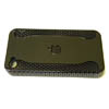 Apple iPhone 4G Hard Back Cover - [ MESH STYLE WITH LOGO ] QuickFind: 7454