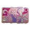 Blackberry 9300 / 8520 Curve Crystal Bling Diamante Cover [ PINK WITH FLOWERS ] <br>QuickFind: 7677