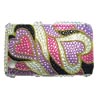 Blackberry 9300 / 8520 Curve Crystal Bling Diamante Cover [ PINK HEARTS ] <br>QuickFind: 7678