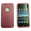 Apple iPhone 4G Hard Back Bling Cover - [ Pink Diamante Front & Back ] <br>QuickFind: 7703