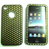 Apple iPhone 4G Hard Back Bling Cover - [ Black Diamante Front & Back ] <br>QuickFind: 7704