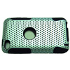 Apple iTouch 4G Hard Back Cover with Gel Inner - [ BLACK / SILVER ] <br>QuickFind: 7729