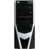 Casecom  Black / Silver Midi Tower Case With Front Panel LCD - No PSU QuickFind: 2757