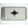Apple iPhone 3G / 3GS Hard Back Bling Cover - Frosted with Black Diamonte Stones QuickFind: 6473