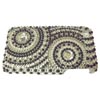 Apple iPhone 3G Hard Back Cover Bling Case with Diamantes  [ BLACK / SILVER SPIRALS ] <br>QuickFind: 6776