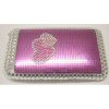 Apple iPhone 3G Hard Back Cover Bling Case with Large Shaped Diamantes & Flowers [ SHOCKING PINK - HEARTS ] <br>QuickFind: 6794