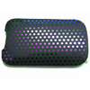 Xpert Systems  Soft Touch Slip Pouch Case [ BLACK WITH PURPLE GLITTER ] <br>QuickFind: 7718